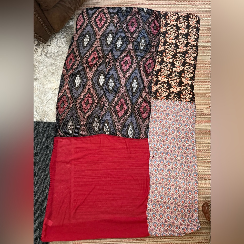 SOFT SURROUNDINGS Multicolor Patchwork Scarf - image 1